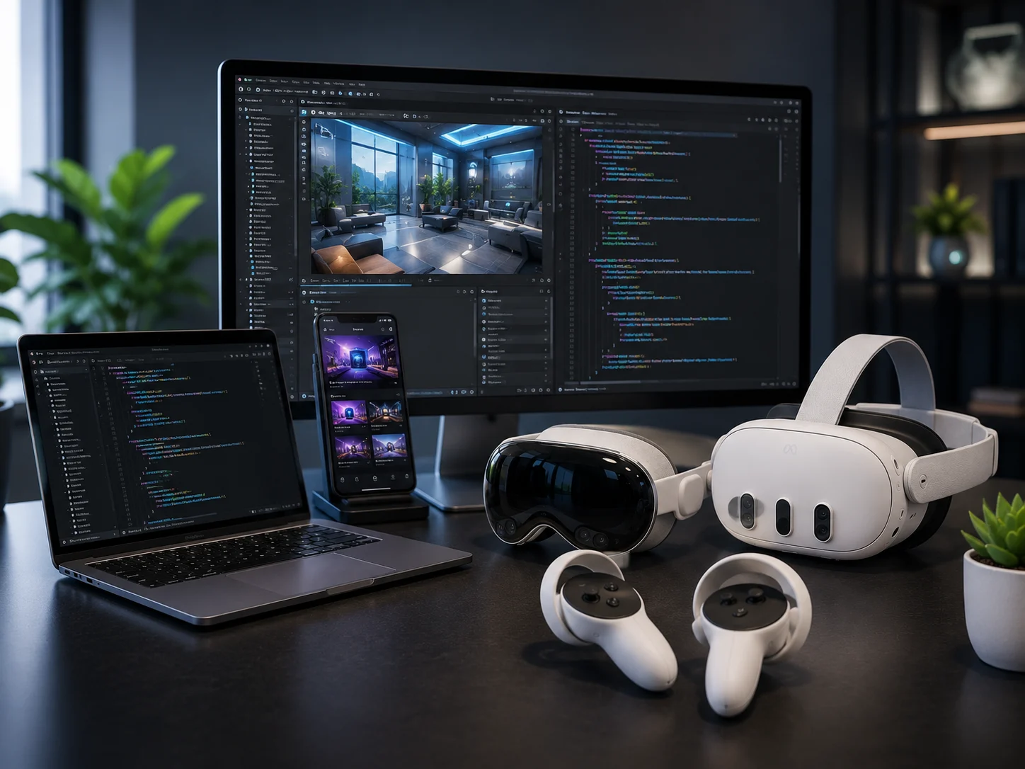 Apple Vision Pro and Quest 3 Spatial Computing