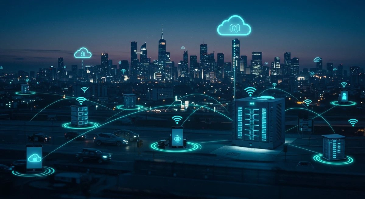 Cloud Architecture Network Cityscape