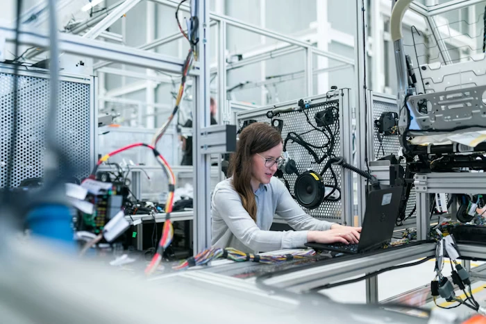 Manufacturing production line with quality inspection