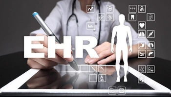 Doctors reviewing connected health records across facilities