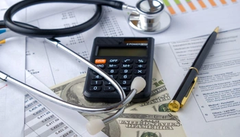 Patient checking health records on a mobile app