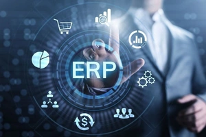 Custom ERP workflow design on screen