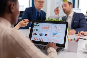 Role-specific ERP dashboard with KPIs