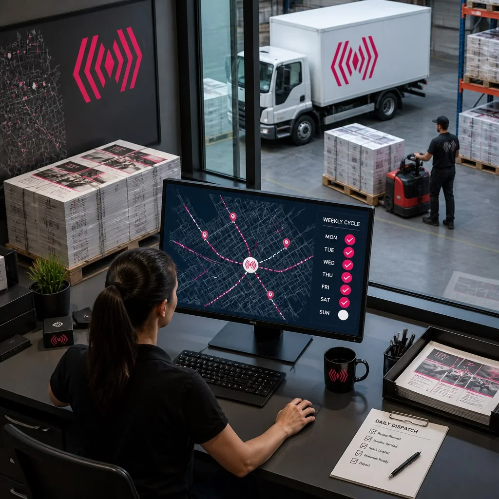 Intelligent fleet dispatch and AI-powered route optimization