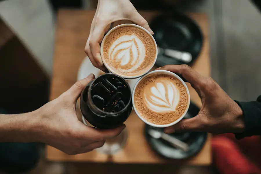 Cafe counter with coffee representing software for cafes and bakeries