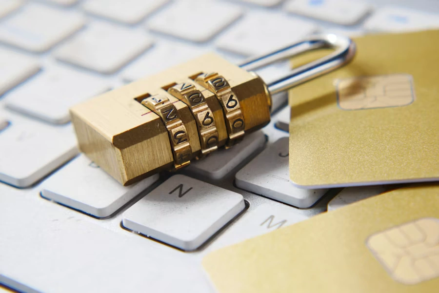Secure padlock representing media platform content protection