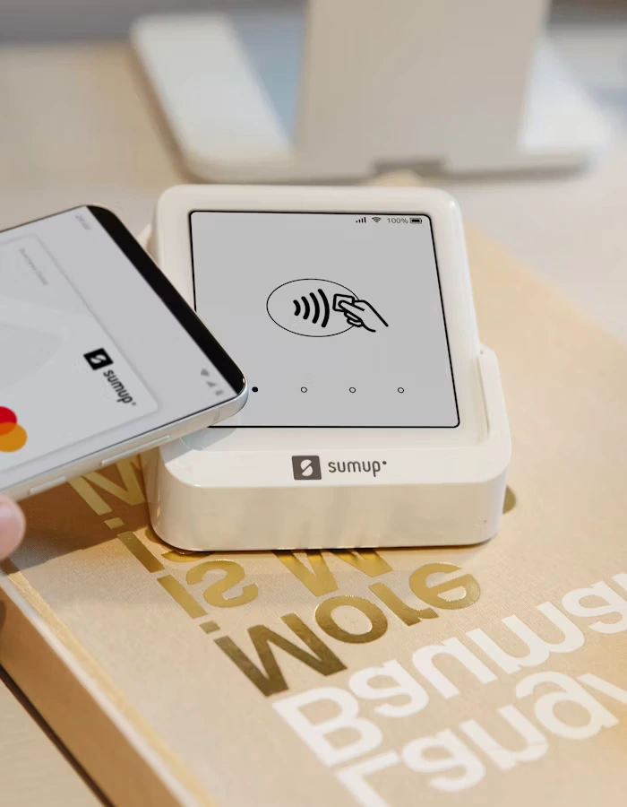 Contactless card payment at checkout for a POS and inventory system