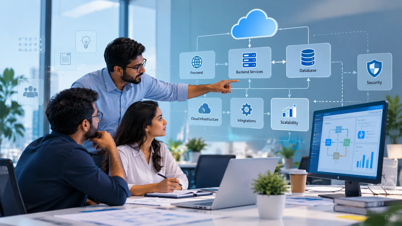 Cloud microservices architecture and solution planning for transport platforms