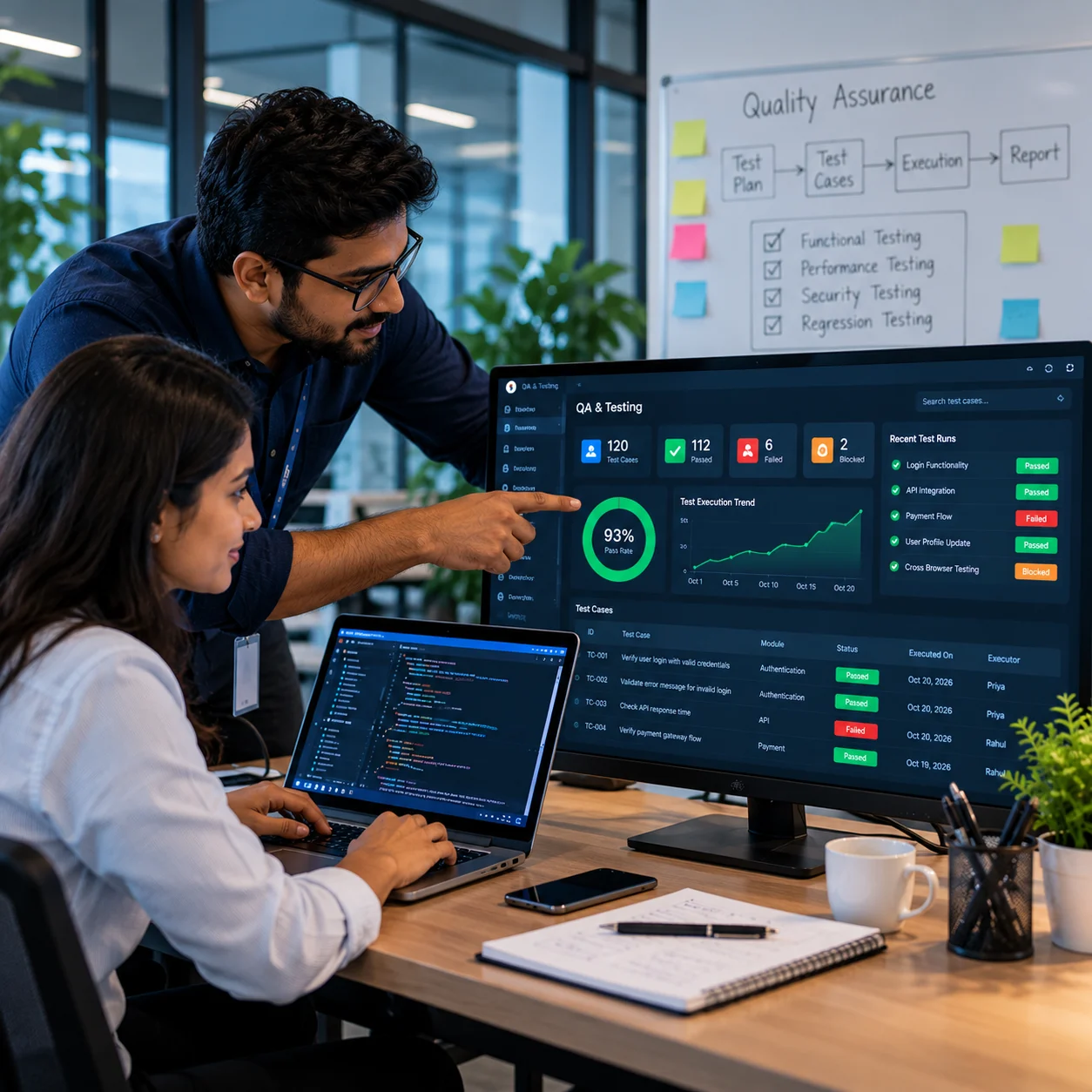 Quality assurance testing and workflow validation for transportation software