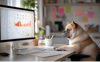 Veterinary analytics dashboard with charts