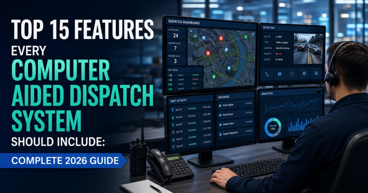 Top 15 Features Every Computer Aided Dispatch System Should Include: Complete 2026 Guide
