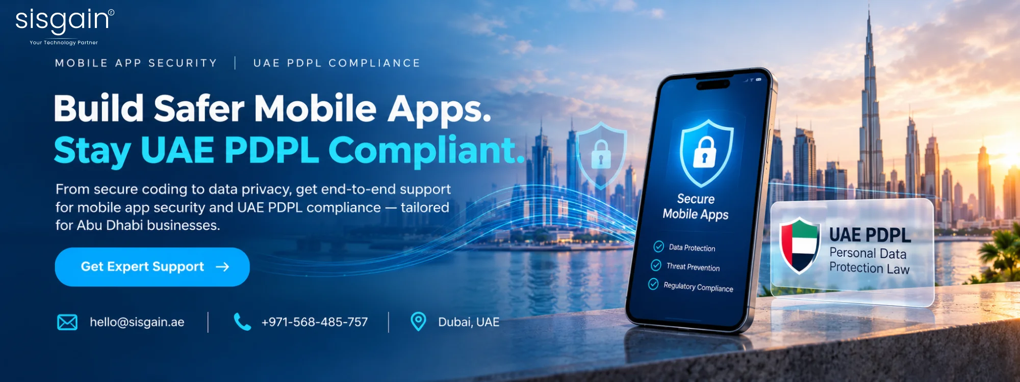 UAE PDPL compliant mobile app security for Dubai firms