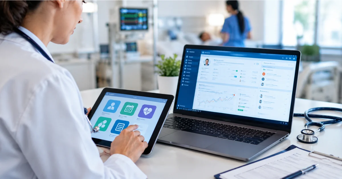 custom healthcare software dashboard