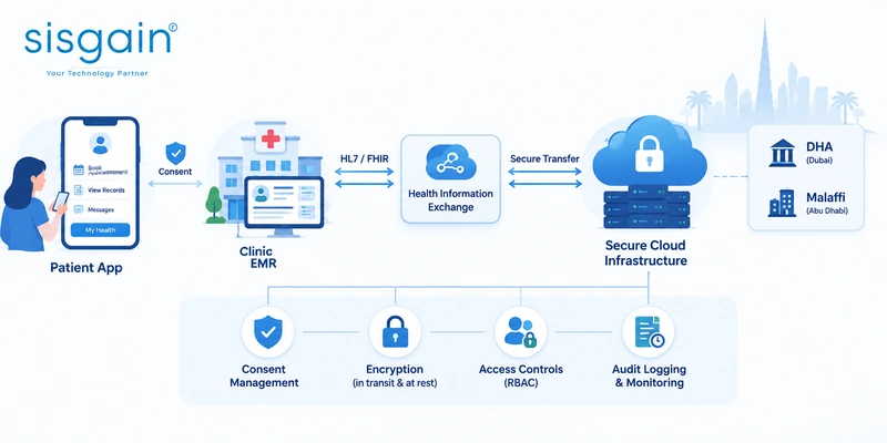 Healthcare data security and interoperability planning for Dubai healthcare apps