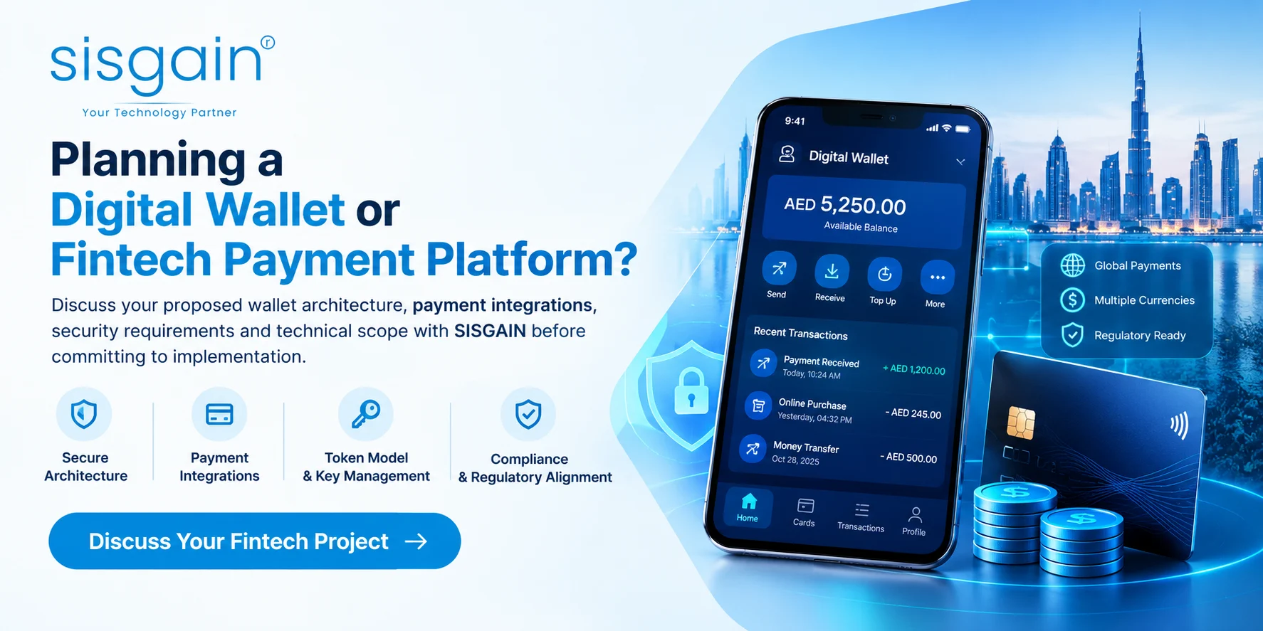 digital wallet platform development by sisgain technologies