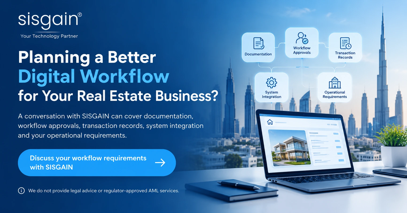real estate digital workflow cta