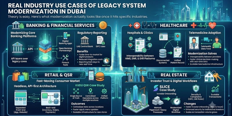Real Industry Use Cases of Legacy System Modernization in Dubai