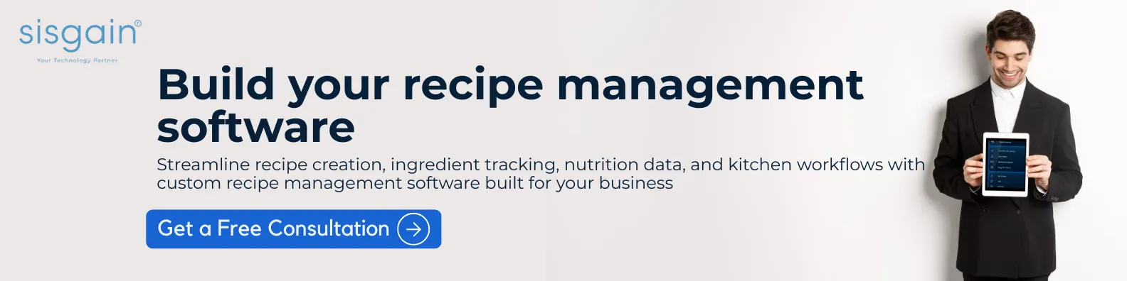 Custom recipe management software