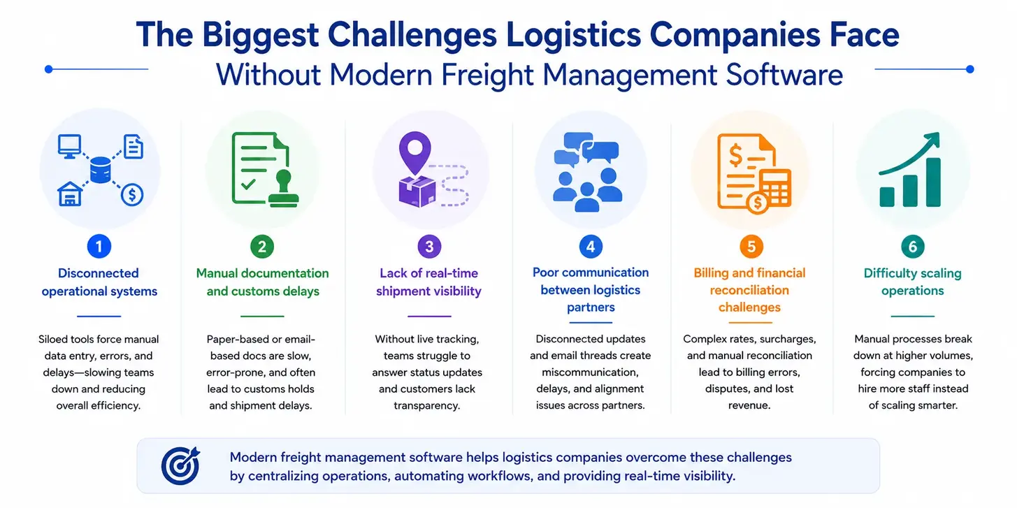key freight management software challenges