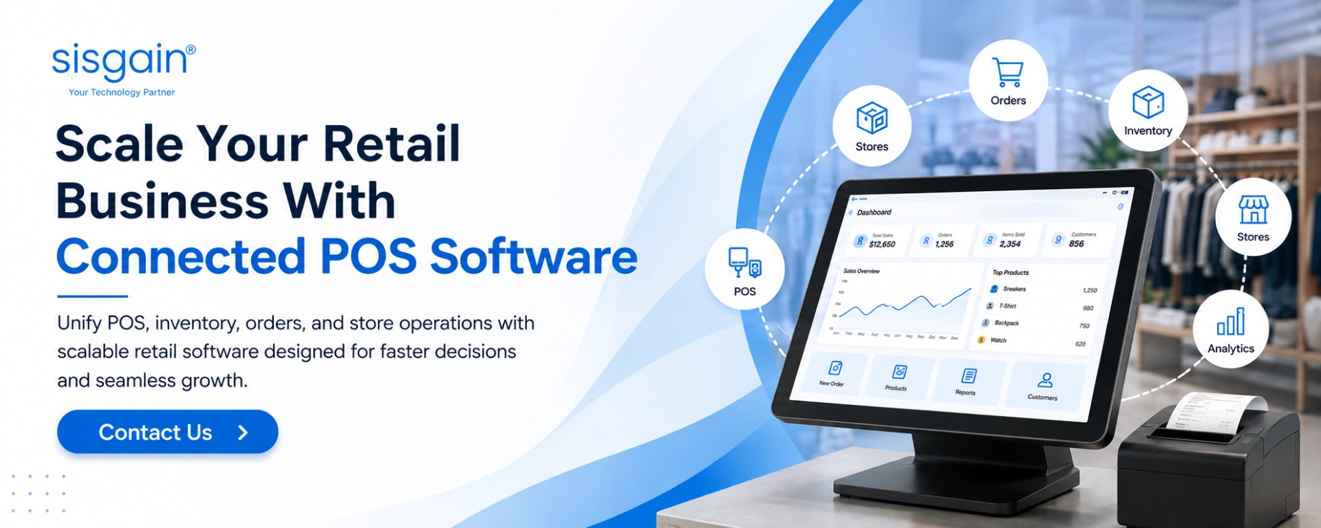 Retail Business With Connected POS Software