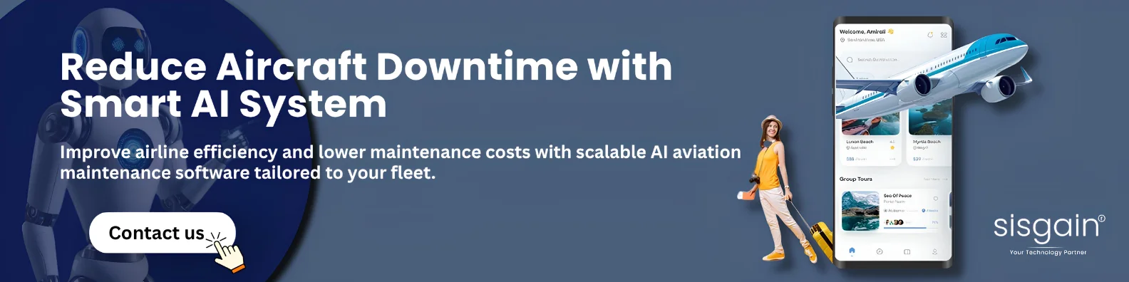 AI aviation maintenance software for reducing aircraft downtime.