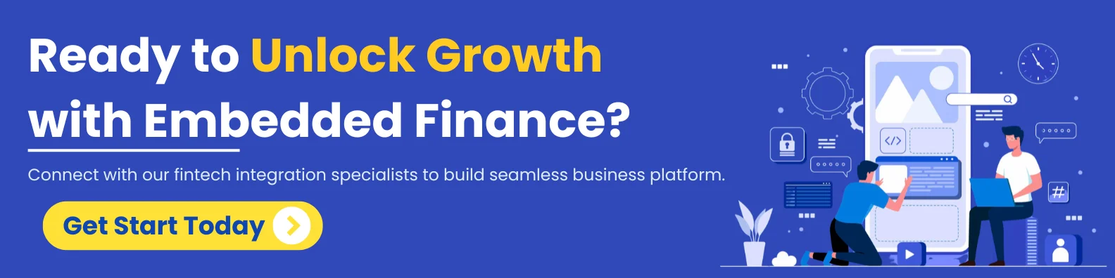 Professional CTA banner encouraging UAE businesses to explore embedded finance growth strategies with fintech specialists.