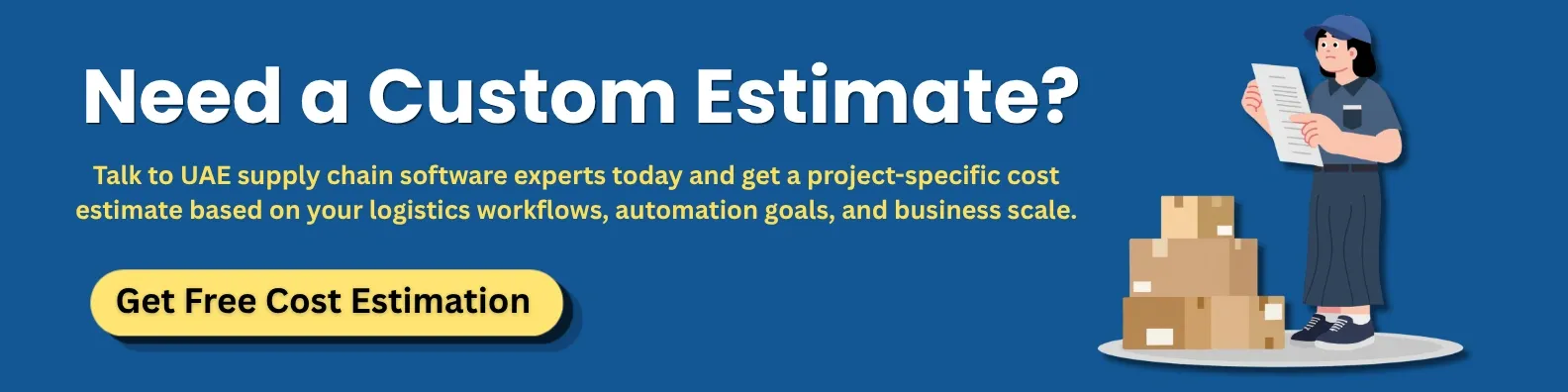 Free logistics cost estimate
