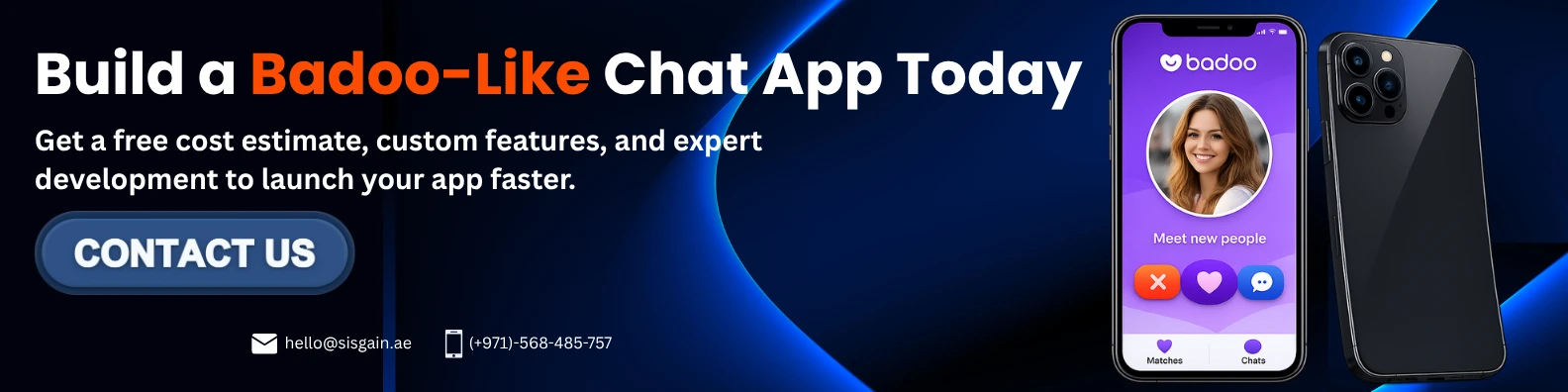 Badoo-like chat app development banner