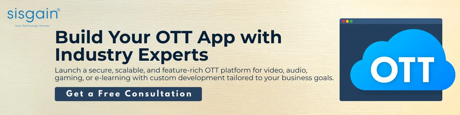 OTT App Development CTA Banner