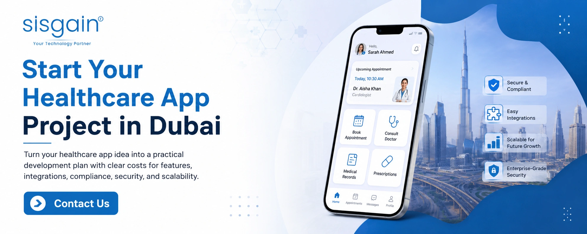 Healthcare App Project in Dubai