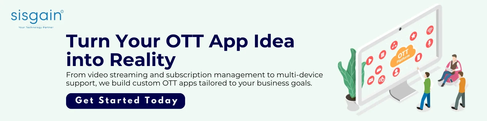 Custom OTT app development