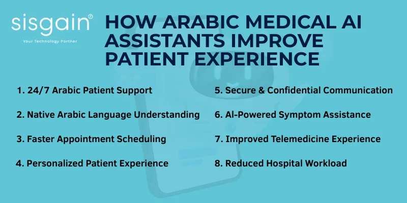 Arabic medical AI assistant benefits