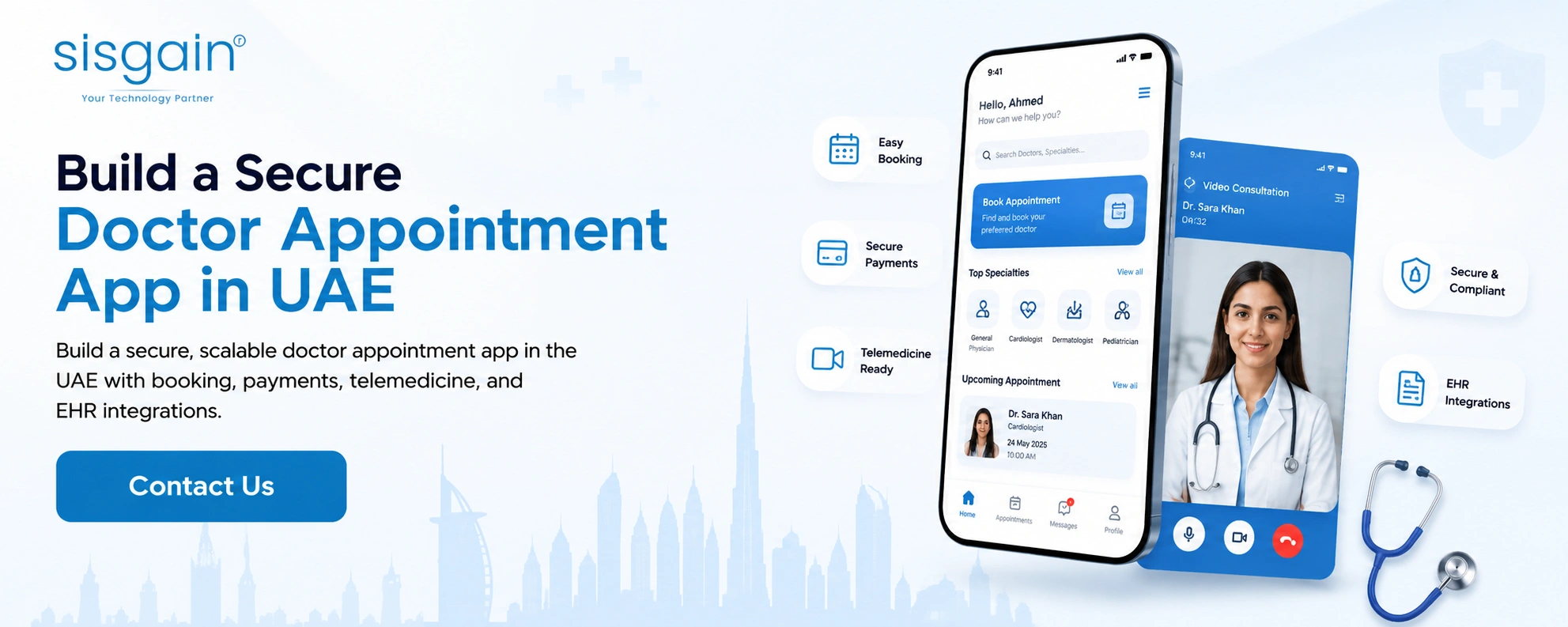 Secure Doctor Appointment App in UAE