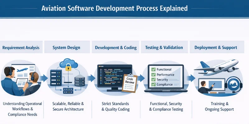 aviation software development process explained