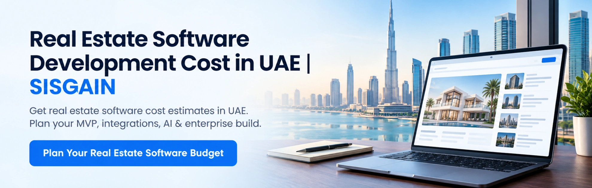 Real estate software development cost in UAE | SISGAIN