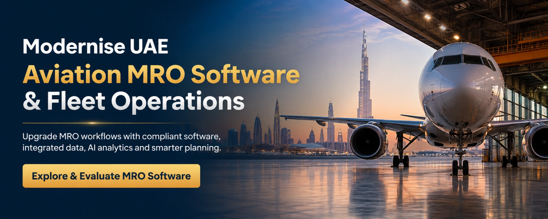 UAE aviation MRO software and fleet operations banner