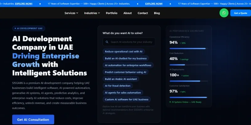 sisgain ai solution