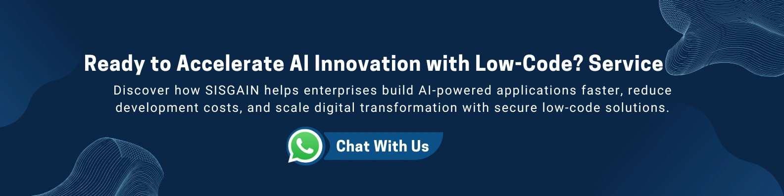 low code ai solutionsby sisgain