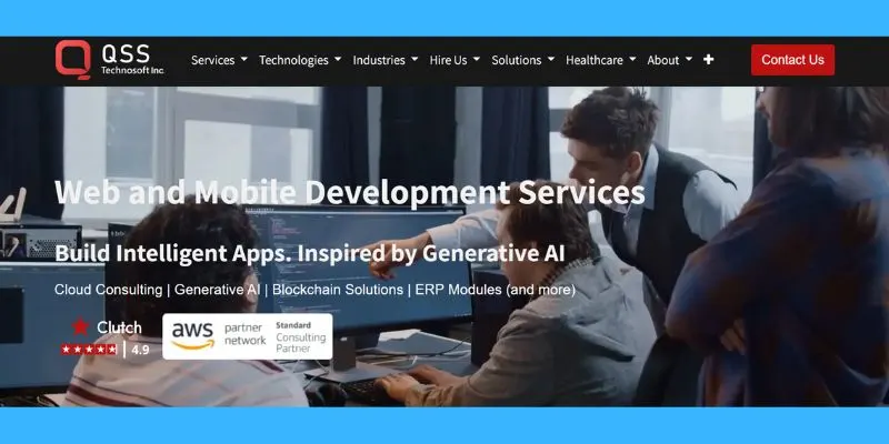 qsstechnosoft webpage